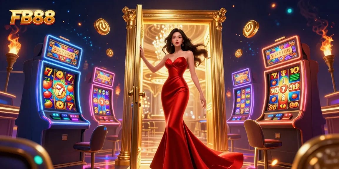 Play exciting slot games at FB88 with stunning visuals and vibrant casino atmosphere.