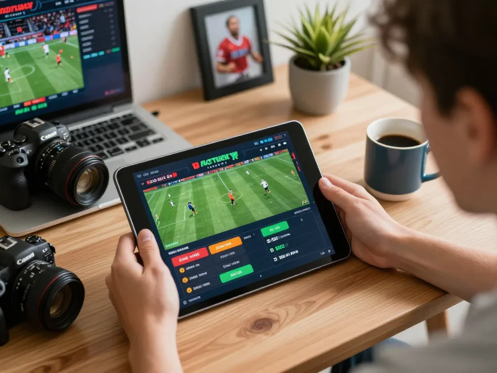 Experience strategic online sports betting at Hz88 with a user-focused tablet interface and lively home atmosphere.