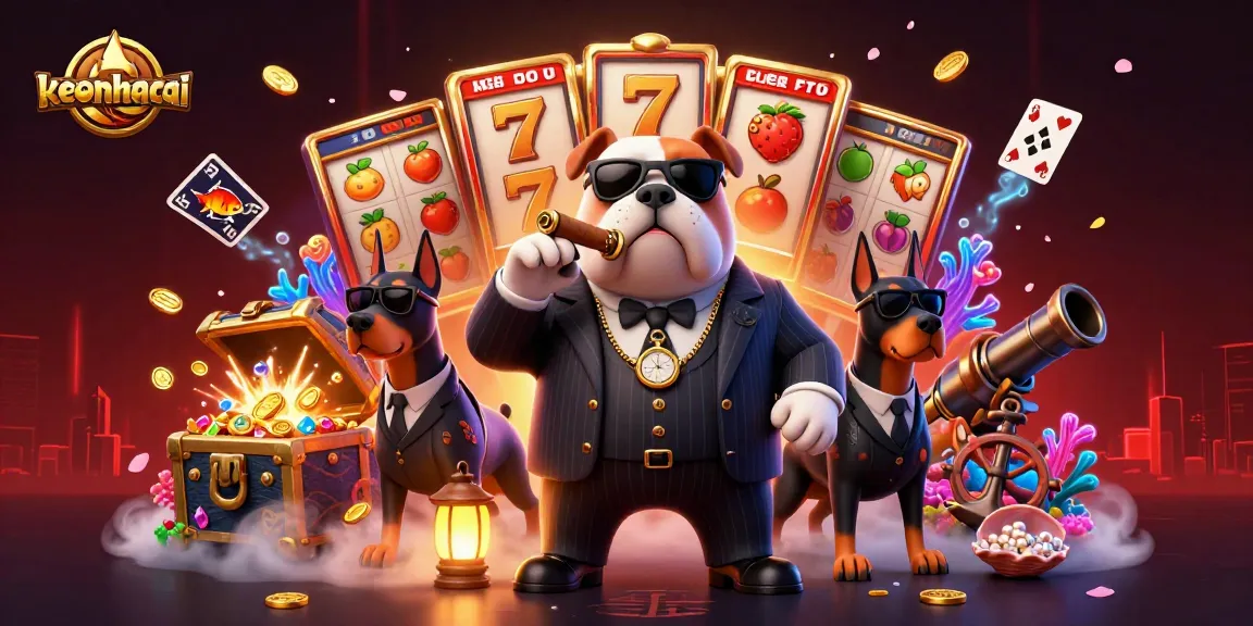 Engage with keonhacai's thrilling slot adventure featuring a bulldog boss and dynamic game elements.