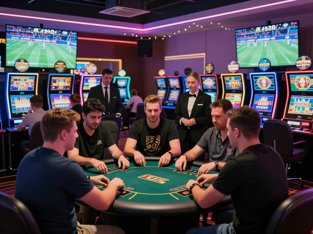 Players enjoying the vibrant atmosphere at AZ888, the top online gambling platform for 2026.