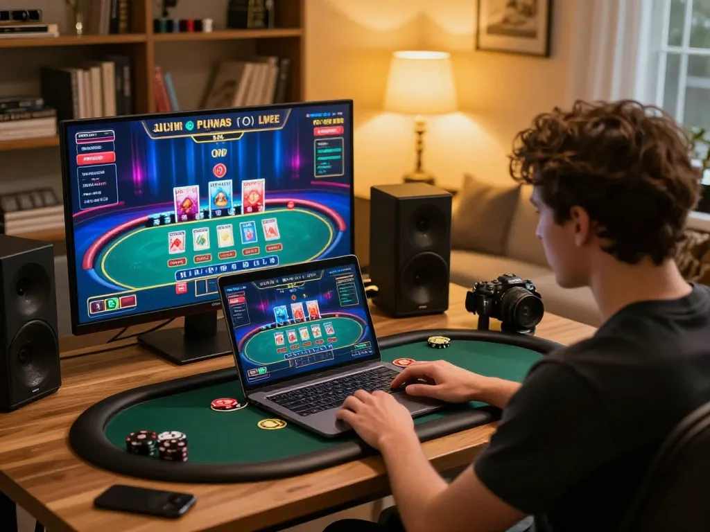 Engaging with live blackjack on 789win from the comfort of home, showcasing strategy and excitement.