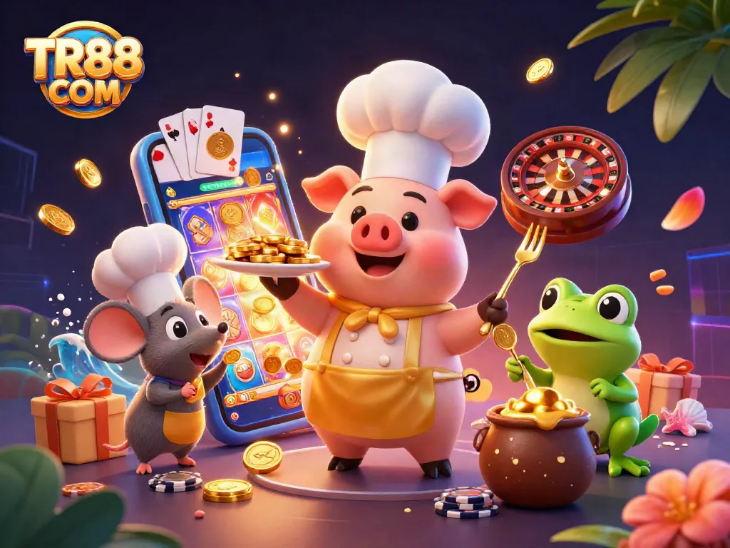 Win big with TR88 COM at the vibrant casino, featuring gold coins and exciting games!