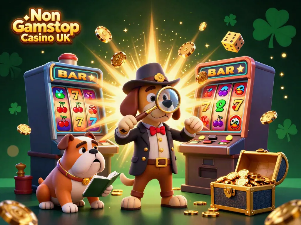 Experience thrilling action at Non Gamstop Casino UK with vibrant characters unveiling hidden treasures.