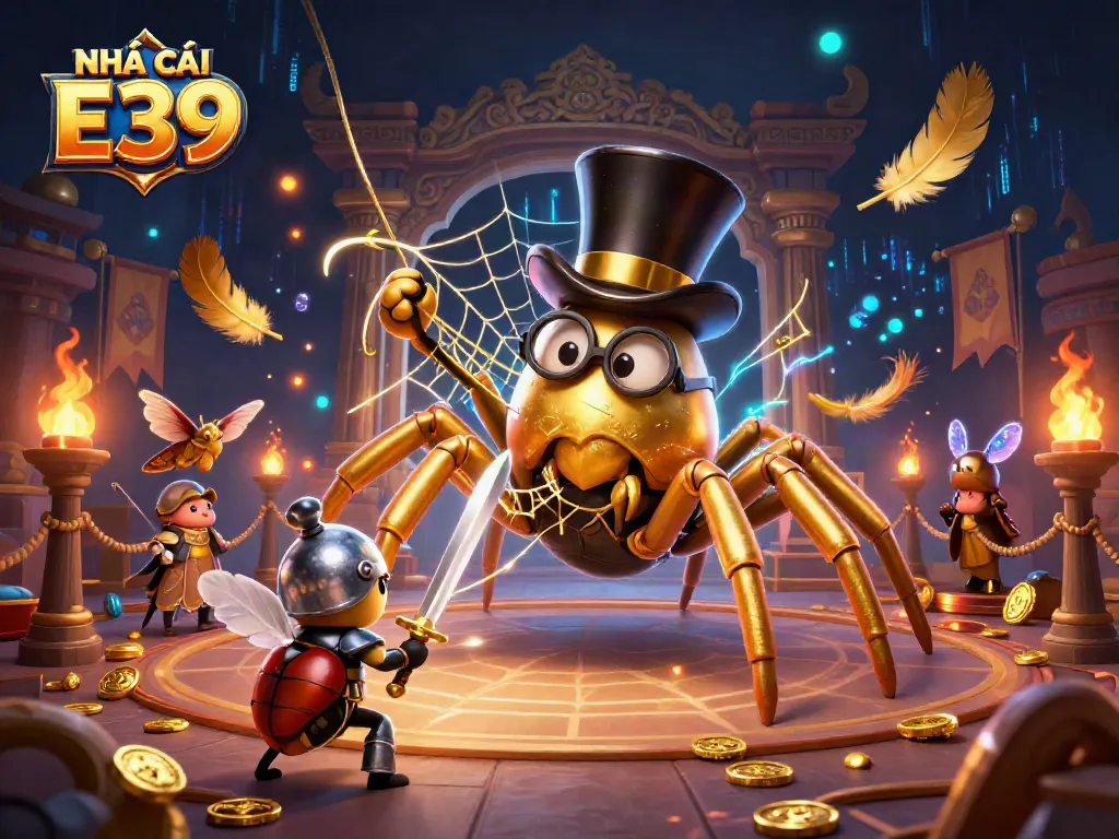Engage in exciting gameplay at NHÀ CÁI E39, showcasing a vibrant casino scene filled with thrill and adventure.