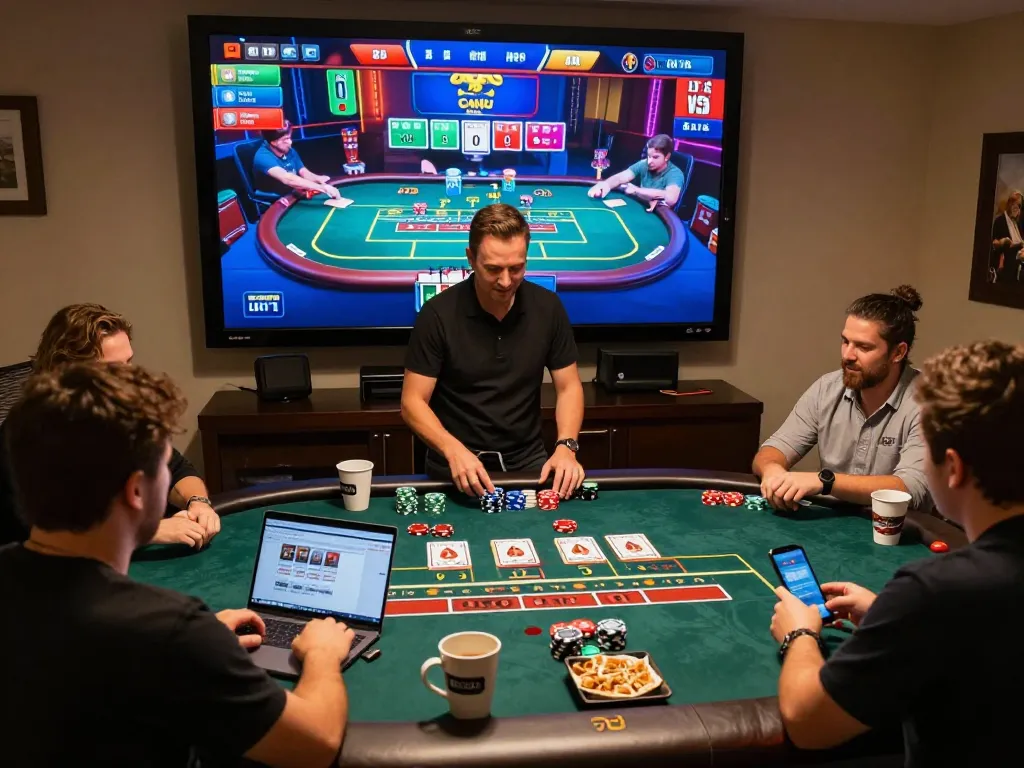 Engaging live casino scene on Trang chủ PUB88 with players betting online and enjoying a vibrant gaming atmosphere