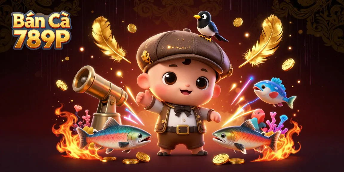 Play Bắn Cá 789P with colorful sea creatures in a vibrant underwater scene filled with action and gold coins