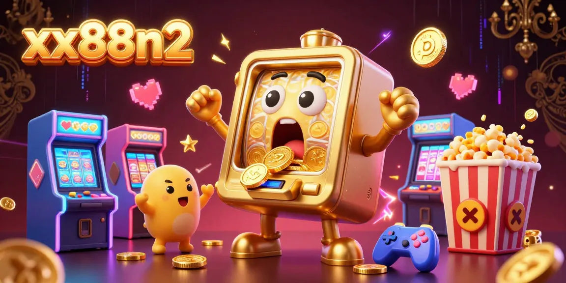Experience thrilling jackpots at xx88n2, where vibrant golden slot machines celebrate wins with energetic excitement.