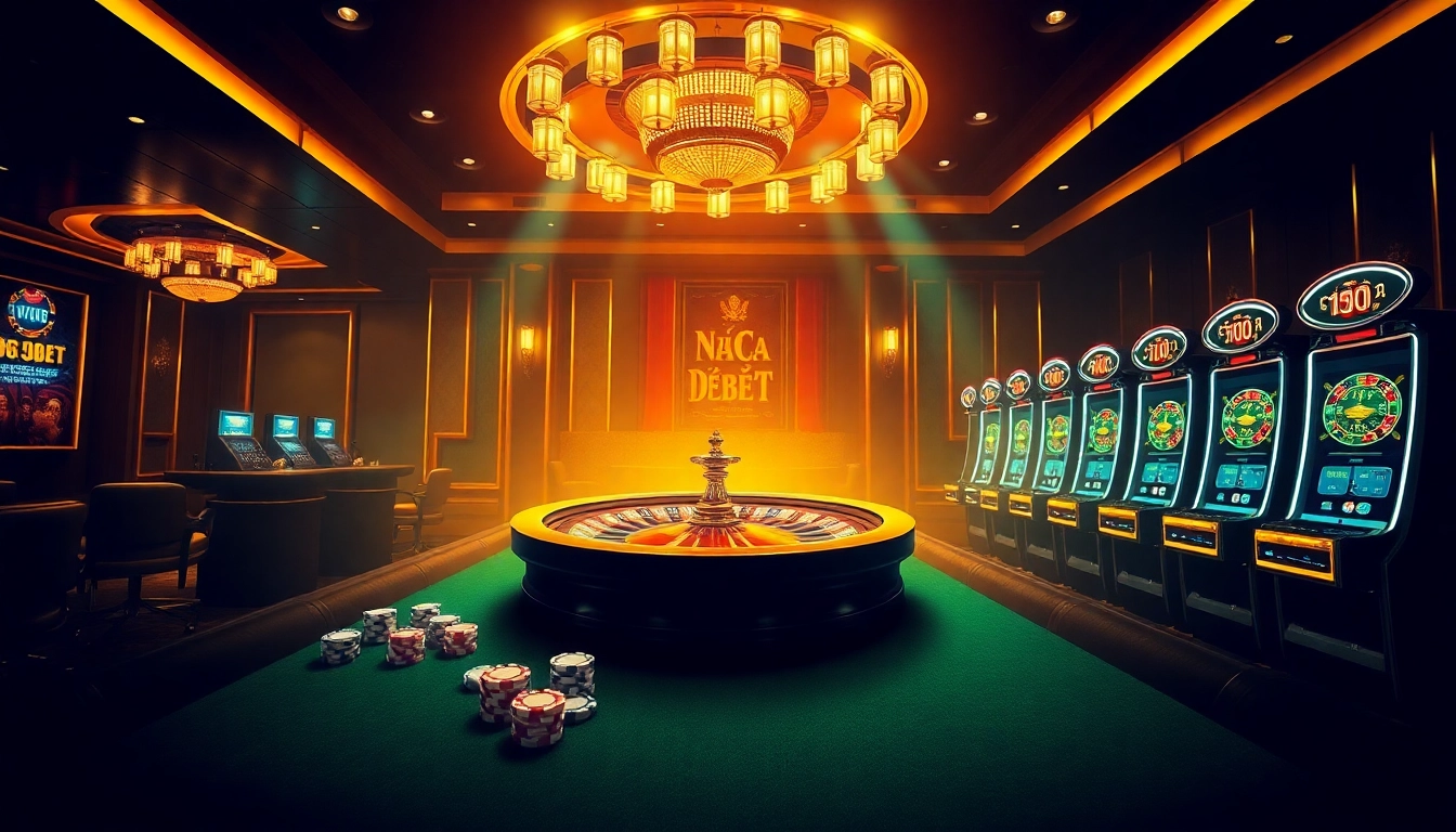 Experience the thrill of gambling with Nhà Cái Debet at a luxurious casino.
