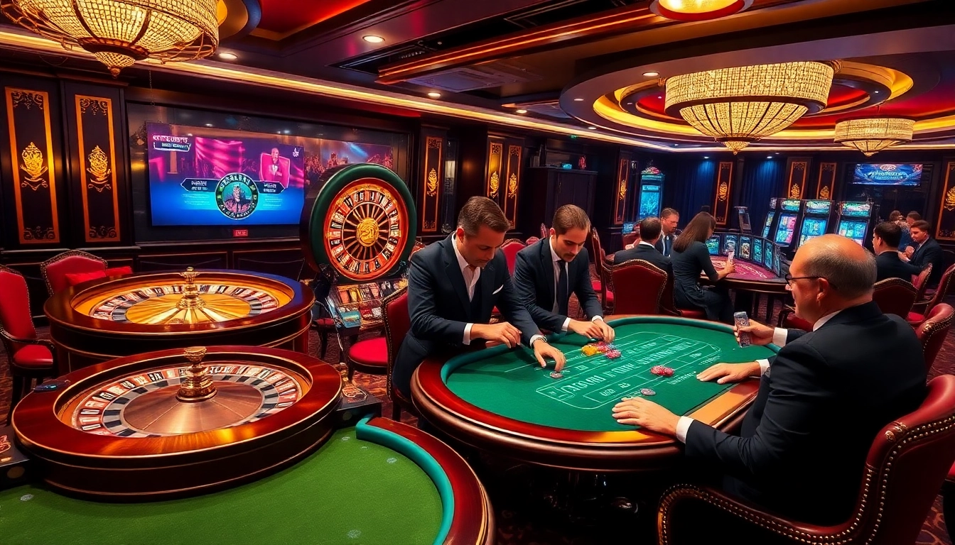 Engage in thrilling gameplay at https://33win.place/ featuring luxurious casino tables and vibrant betting activities.