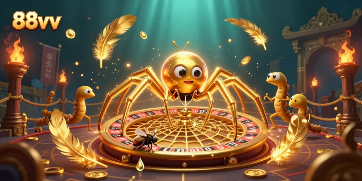Experience the thrill of betting at 88vv with exciting casino elements in a vibrant 3D scene.