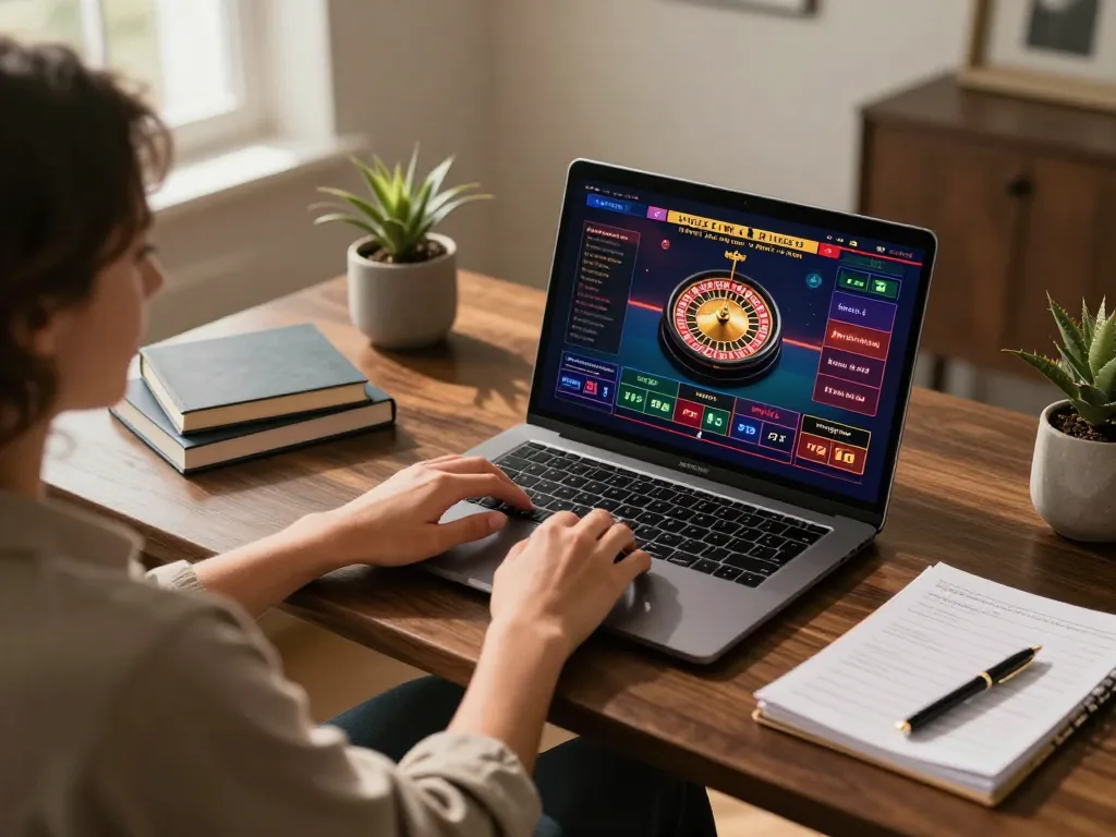 Experience online gaming at 789F with a cozy setup and engaging live dealer action.