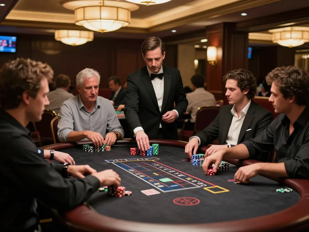 Experience the thrill of blackjack gameplay at xo88ez with engaged players and a professional dealer.