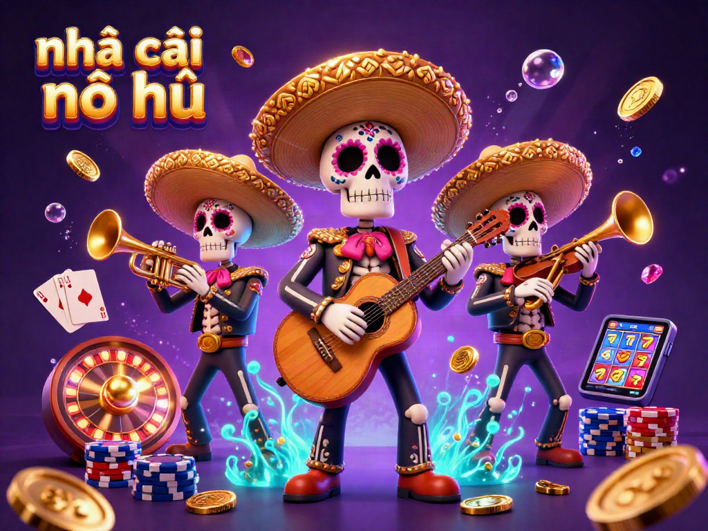 Experience nhà cái nổ hũ with lively mariachi characters and dynamic casino elements.