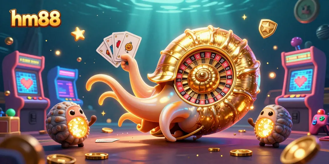 Engage with exciting hm88 gambling action featuring a majestic nautilus roulette and glowing companions.