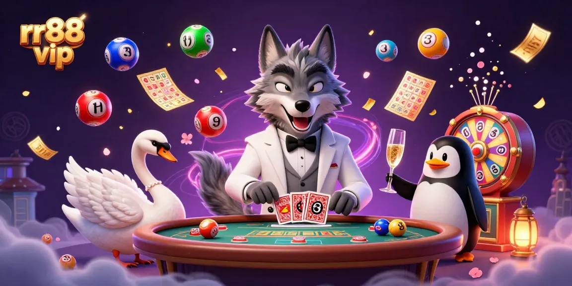 Experience thrilling games at rr88 vip with a sophisticated wolf, elegant swan, and classy penguin sommelier.