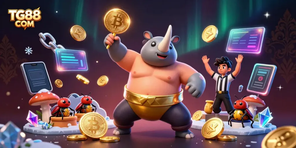 Experience the excitement of gaming at TG88 COM featuring unique 3D characters and crypto elements.