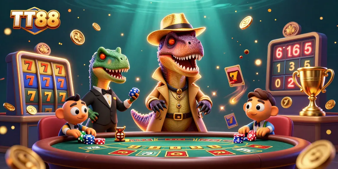 TT88 offers a vibrant casino experience with a velociraptor card counter and thrilling jackpots.