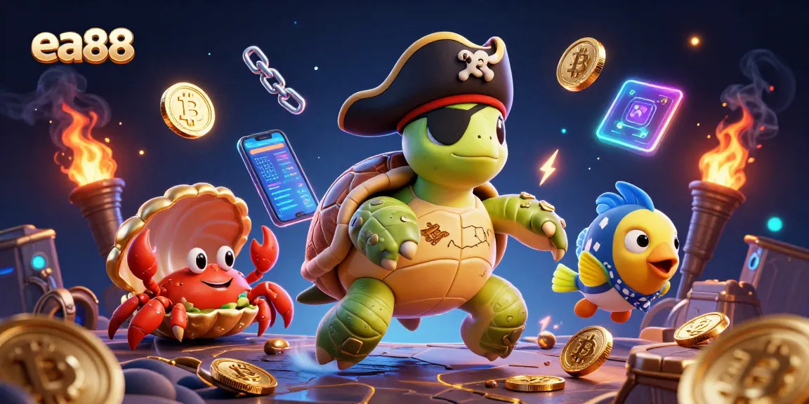 Experience thrilling gameplay at ea88 with an underwater treasure hunt featuring unique marine characters.
