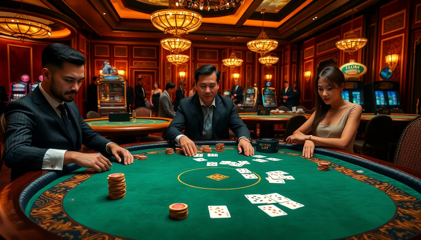 Experience the high-stakes excitement of a poker game at 68VIP casino.