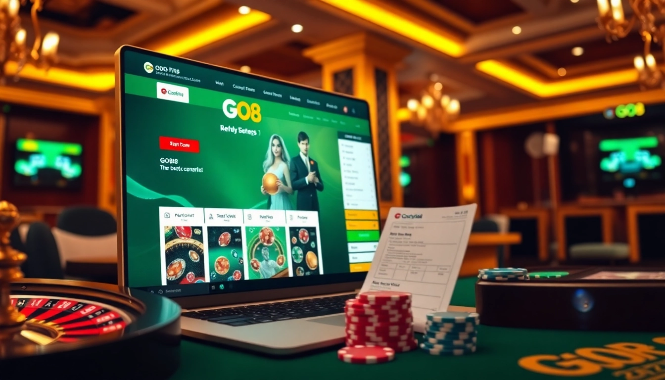 Experience online gambling excitement at https://go88casino.pro/ with poker chips and a roulette wheel.