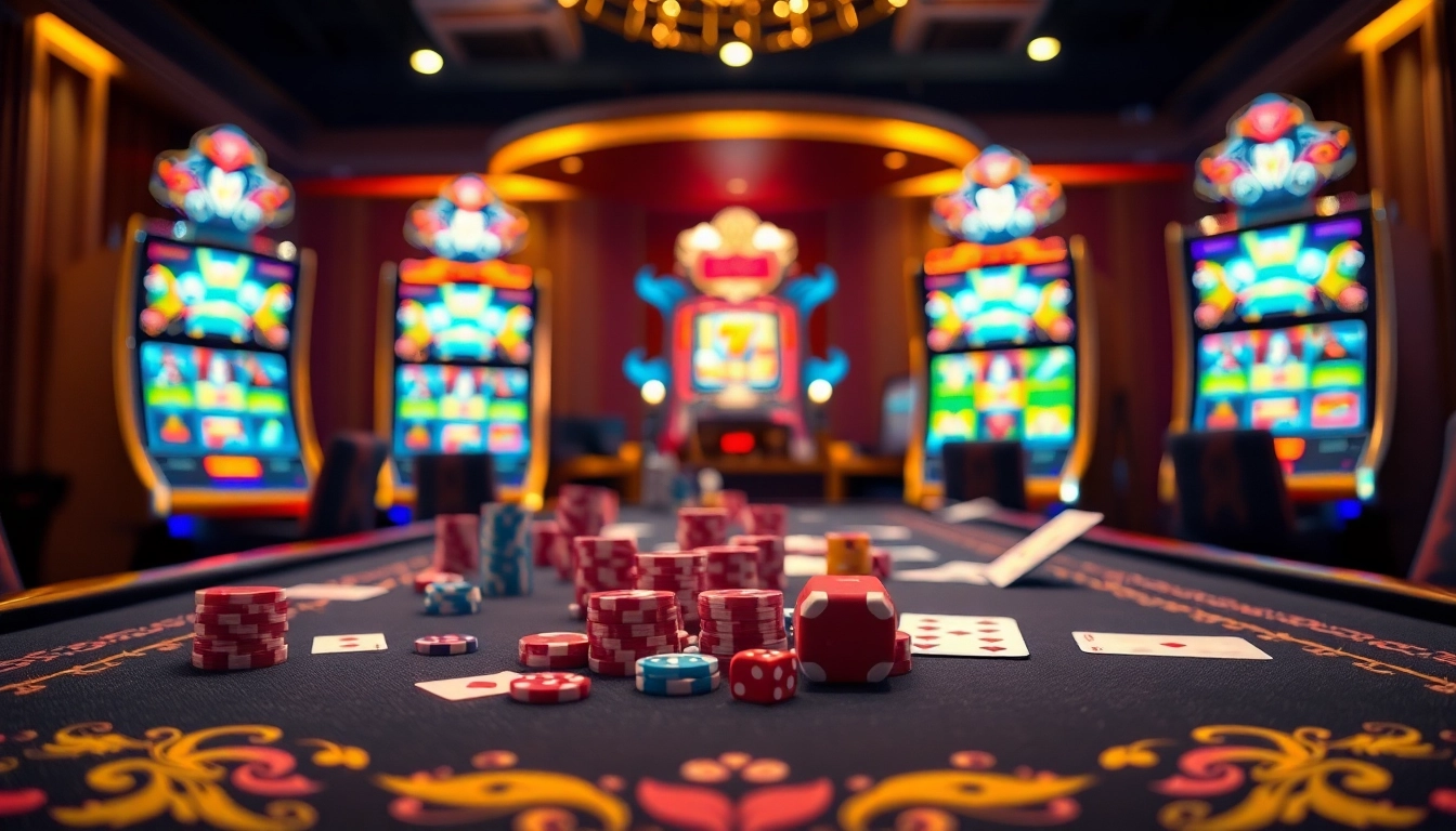 Experience the exciting atmosphere of nhà cái da88 with vibrant casino games and engaging visuals.