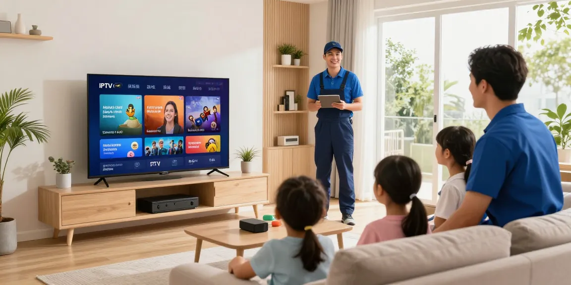 UK IPTV Panel by trusted local provider in comfortable home setting