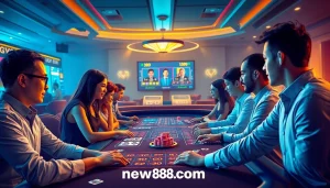 Diverse players enjoying an interactive online gaming experience at new88go.com.