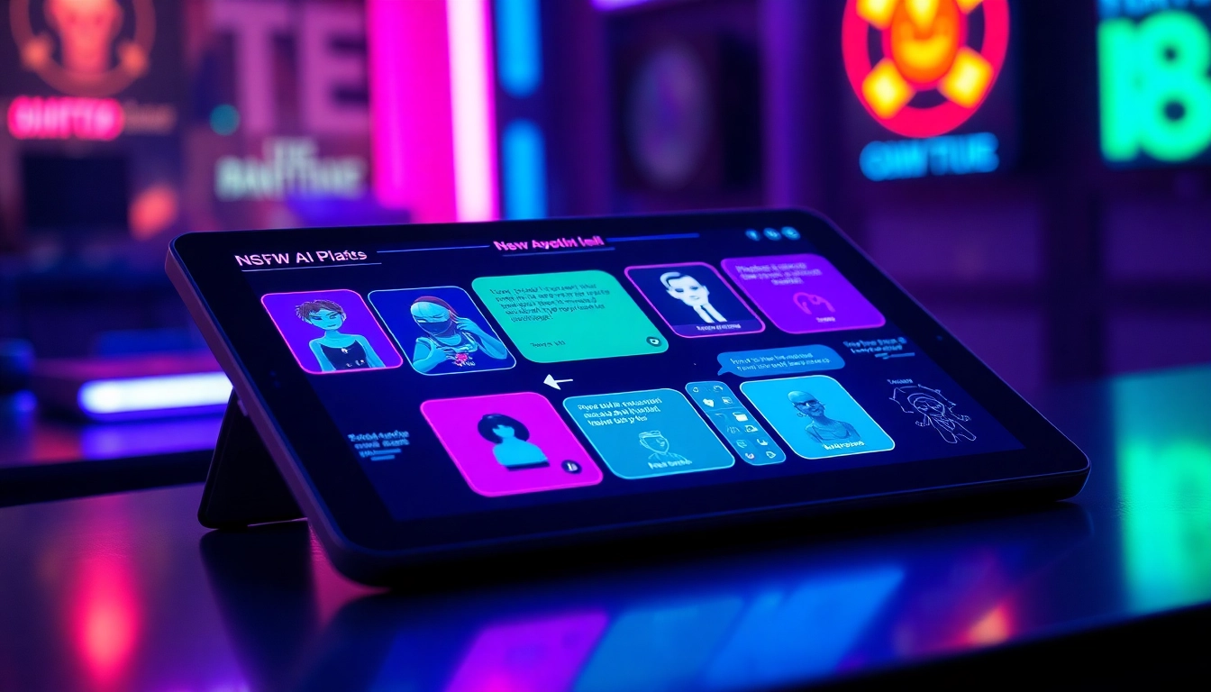Explore the innovative NSFW AI platforms with vibrant visuals and user-friendly interfaces, showcasing the future of digital interaction.