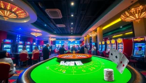 Experience the thrill of winning at Trang Chủ QQ88 in a vibrant casino setting with exciting games.