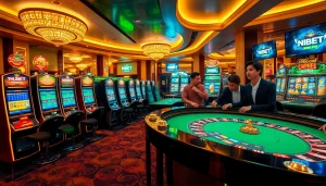 Experience the excitement at Nhà Cái NBET with vibrant slot machines and thrilling poker games.