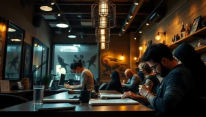 Vibrant tattoo scene at https://89bet.tattoo/ showcasing artists at work